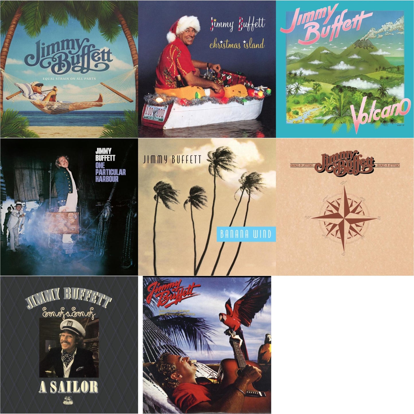 Equal Strain On All Parts (Electric Blue Vinyl/2LP) & Christmas Island & Volcano  & One Particular Harbour & Banana Wind (2LP) & Changes In Latitudes, Changes In Attitudes & Son Of A Son Of A Sailor  & Songs You Know By Heart