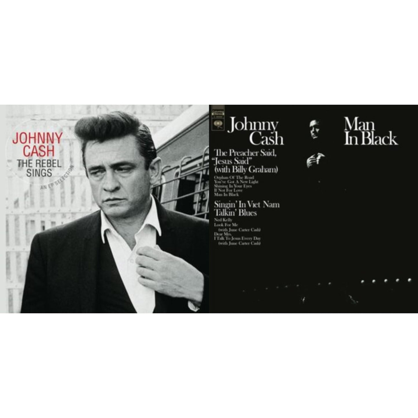 This is a 2 LP Vinyl SKU bundle.
1.This LP Vinyl is brand new.Format: LP VinylThis item's title is: Rebel Sings (Crystal Clear & Solid Silver LP Vinyl)Artist: Johnny CashBarcode: 8719039006779Release Date: 7/12/2024
2.This LP Vinyl is brand new.