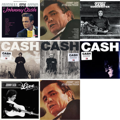 Original Sun Sound Of Johnny Cash (Translucent Violet LP Vinyl) & At Folsom Prison & Songwriter & American Recordings & American Ii: Unchained (180G) & American Iv: The Man Comes Around & Live From Austin, Tx