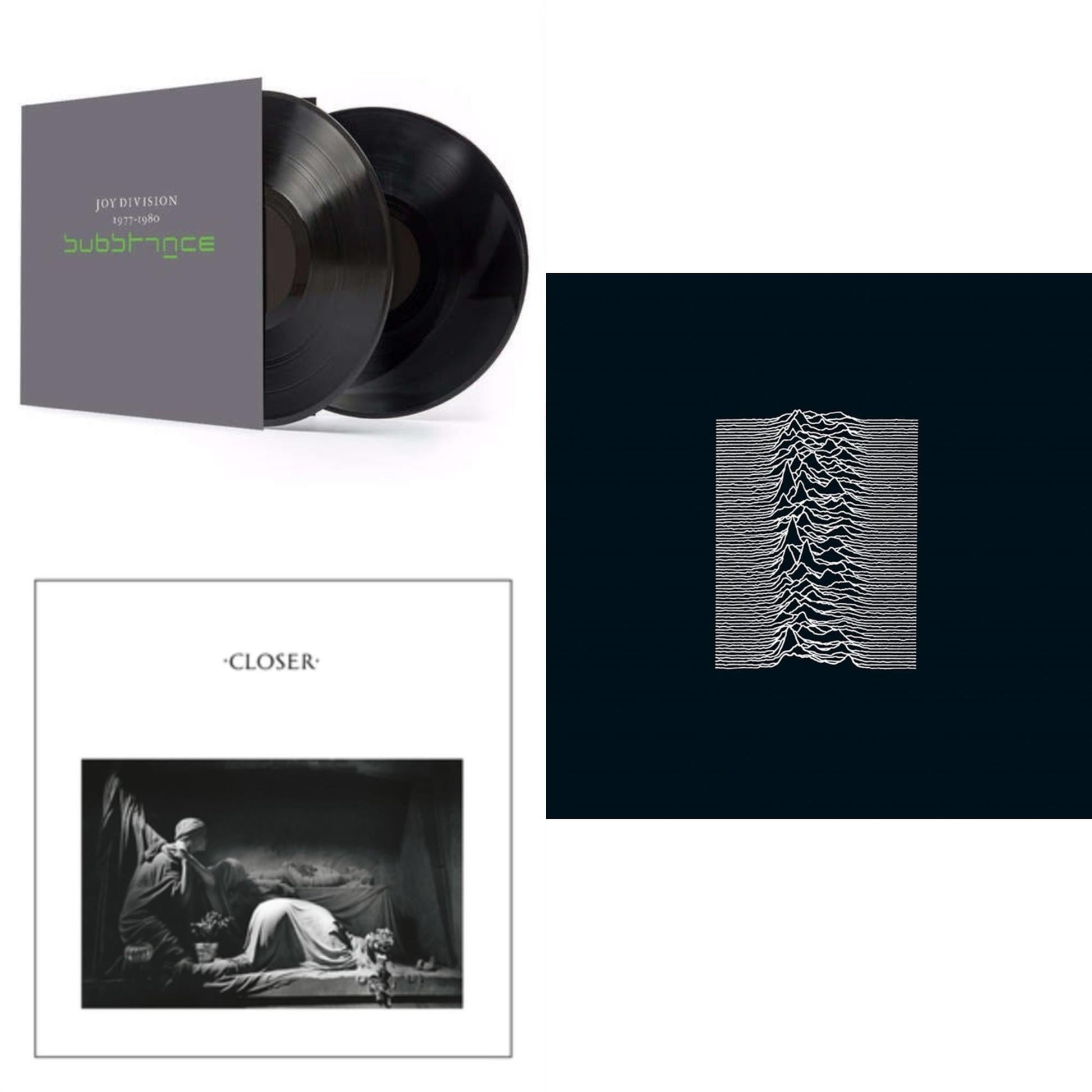 This is a 3 LP Vinyl SKU bundle.
1.This LP Vinyl is brand new.Format: LP VinylMusic Style: Post-PunkThis item's title is: Substance (2LP/180G)Artist: Joy DivisionLabel: RHINO/WARNER BROS.Barcode: 825646183937Release Date: 7/24/2015
2.This LP Vinyl is brand new.