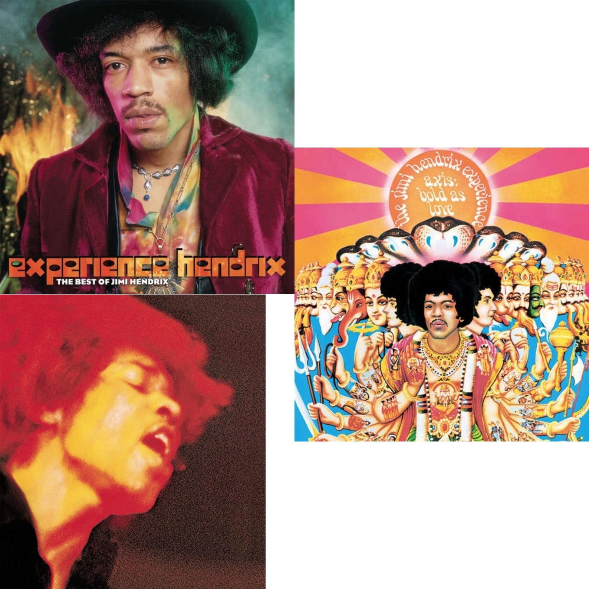 This is a 3 LP Vinyl SKU bundle.
1.This LP Vinyl is brand new.Format: LP VinylMusic Style: Blues RockThis item's title is: Electric Ladyland (180G)Artist: Jimi Experience HendrixLabel: SMGBarcode: 886976239817Release Date: 3/9/2010
2.This LP Vinyl is brand new.
