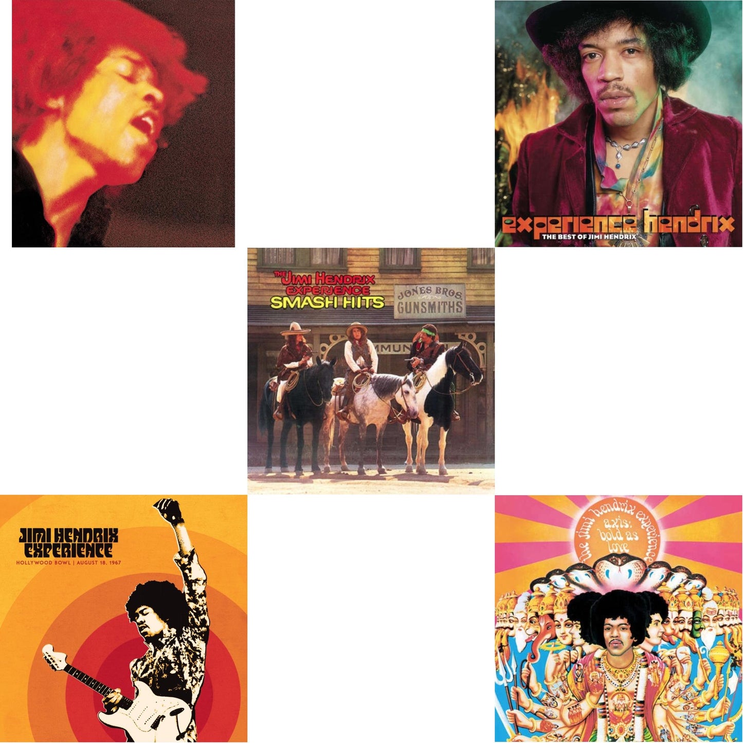 This is a 5 LP Vinyl SKU bundle.
1.This LP Vinyl is brand new.Format: LP VinylMusic Style: Blues RockThis item's title is: Jimi Hendrix Experience: Live At The Hollywood Bowl: August 18, 1967Artist: Jimi Experience HendrixLabel: LegacyBarcode: 196588315510Release Date: 11/10/2023
2.