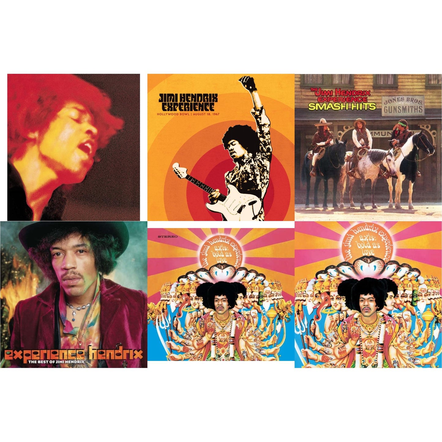 This is a 6 LP Vinyl SKU bundle.
1.This LP Vinyl is brand new.Format: LP VinylMusic Style: Blues RockThis item's title is: Jimi Hendrix Experience: Live At The Hollywood Bowl: August 18, 1967Artist: Jimi Experience HendrixLabel: LegacyBarcode: 196588315510Release Date: 11/10/2023
2.