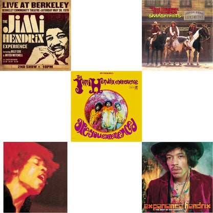 Live At Berkeley (2LP/Gatefold) & Electric Ladyland (180G) & Are You Experienced (180G) & Smash Hits (150G LP Vinyl/Original Poster Reproduction) & Experience Hendrix: Best Of Jimi Hendrix (2LP/150G)