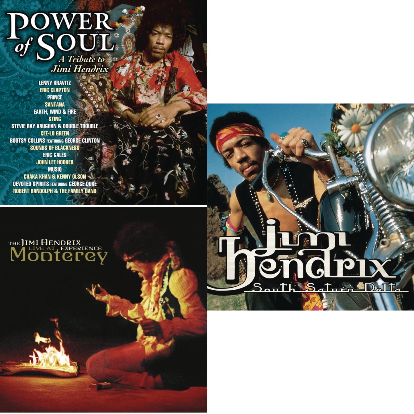 This is a 3 CD SKU bundle.
1.This CD is brand new.Format: CDThis item's title is: Power Of Soul: Tribute To Jimi HendrixArtist: Jimi HendrixBarcode: 887654361820Release Date: 11/27/2012
2.This CD is brand new.