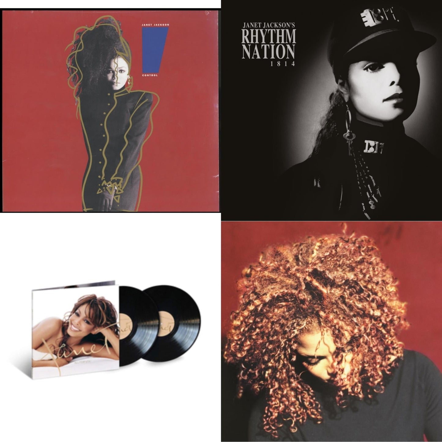 Control & Janet Jackson's Rhythm Nation 1814 (2 LP) & All For You (2 LP) & Velvet Rope (2LP)