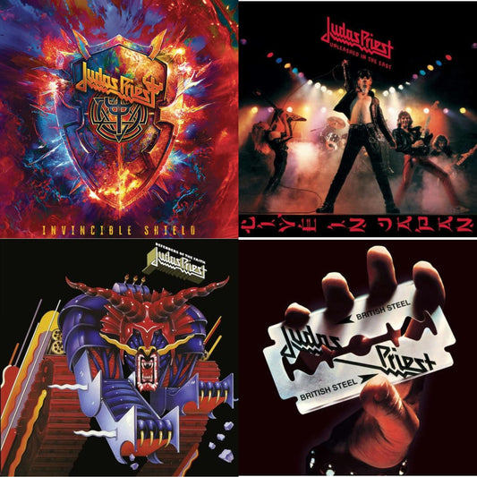 Invincible Shield (2LP) & Unleashed In The East: Live In Japan (180G/Dl Card) & Defenders Of The Faith (180G/Dl Code) & British Steel (180G)(Dl Code)