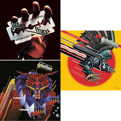 This is a 3 LP Vinyl SKU bundle.
1.This LP Vinyl is brand new.Format: LP VinylMusic Style: Heavy MetalThis item's title is: Screaming For Vengeance (180G/Dl Card)Artist: Judas PriestLabel: LEGACYBarcode: 889853908615Release Date: 12/1/2017
2.This LP Vinyl is brand new.