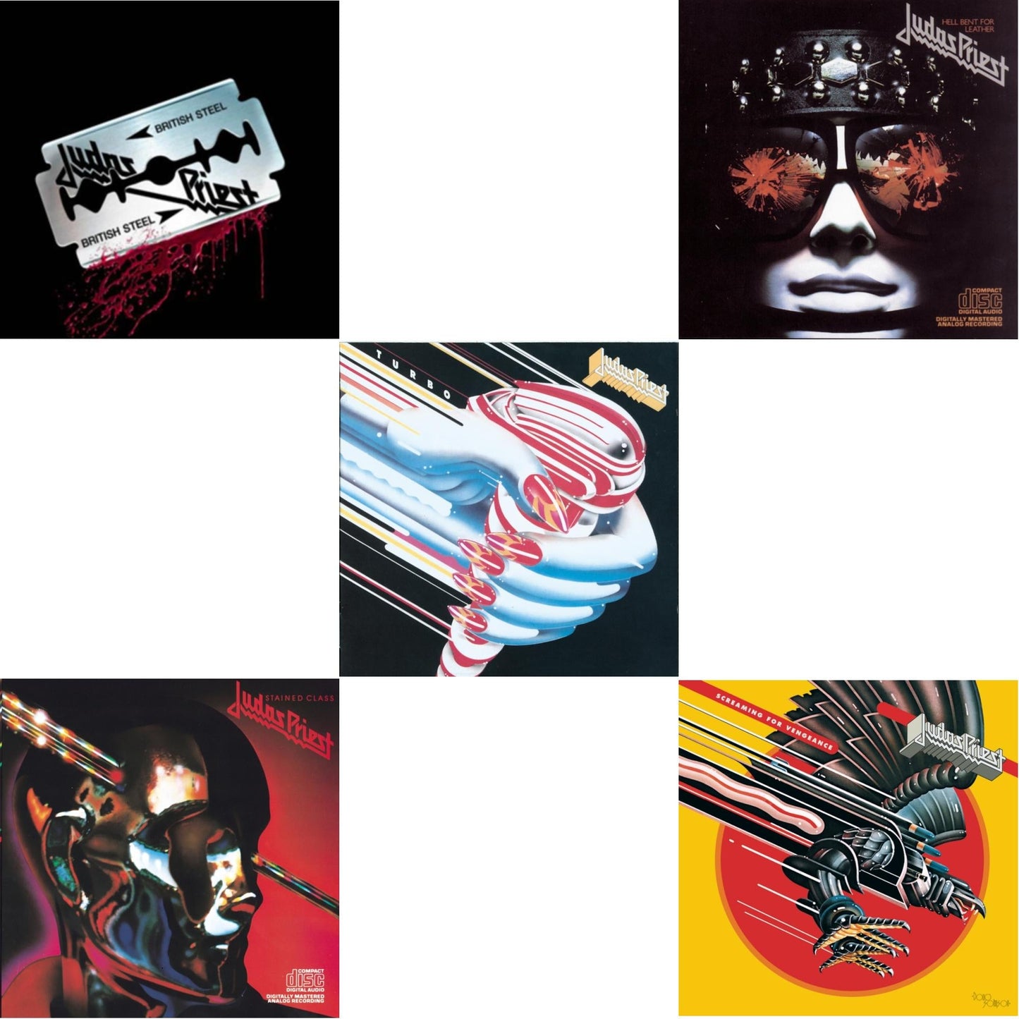 British Steel (30Th Anniversary Legacy Edition) & Stained Class & Turbo & Hell Bent For Leather & Screaming For Vengeance