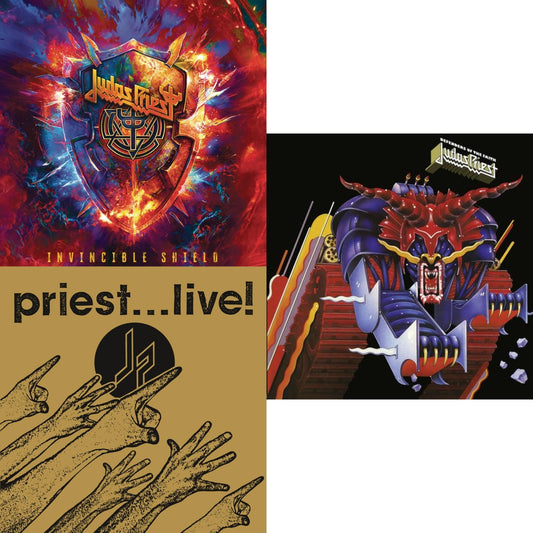 Invincible Shield (2LP) & Priest... Live! (2 LP/180G/Dl Code) & Defenders Of The Faith (180G/Dl Code)
