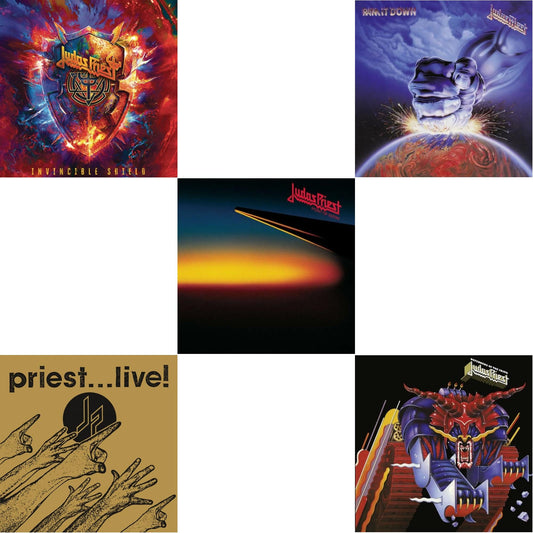Invincible Shield (2LP) & Priest... Live! (2 LP/180G/Dl Code) & Point Of Entry (180G/Dl Card) & Ram It Down (180G/Dl Code) & Defenders Of The Faith (180G/Dl Code)