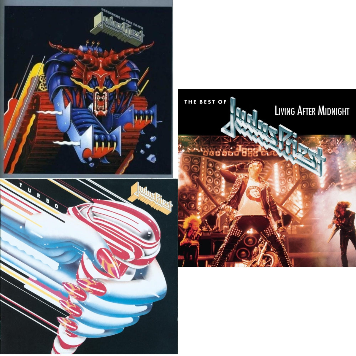 Judas Priest - Best Of Judas Priest: Living After Midnight & Defenders Of The Faith & Turbo - CD Bundle