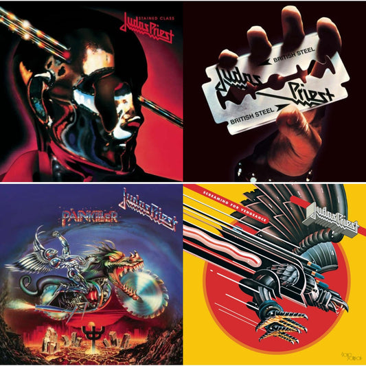 This is a 4 LP Vinyl SKU bundle.
1.This LP Vinyl is brand new.Format: LP VinylMusic Style: Heavy MetalThis item's title is: Stained Class (180G/Dl Card)Artist: Judas PriestLabel: LEGACYBarcode: 889853907915Release Date: 12/1/2017
2.This LP Vinyl is brand new.