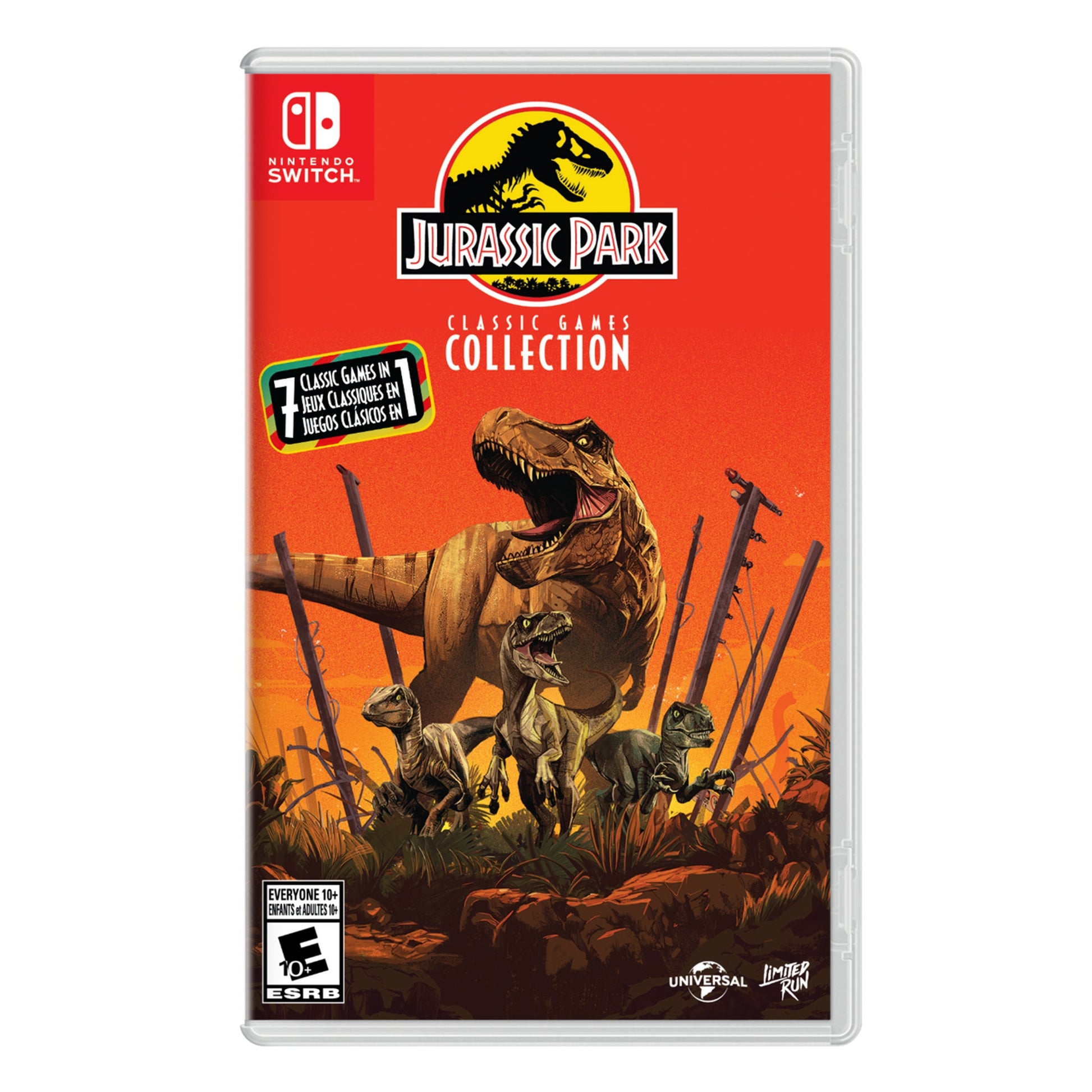 This is brand new.HOLD ON TO YOUR BUTTS! THE 8- AND 16-BIT ERA OF JURASSIC PARK GAMES HAS RETURNED, COMMEMORATING 30 YEARS OF THE ICONIC FILM! This release includes a lineup of seven classic titles updated to include save state support, new in-game maps, and various quality-of-life fixes.
