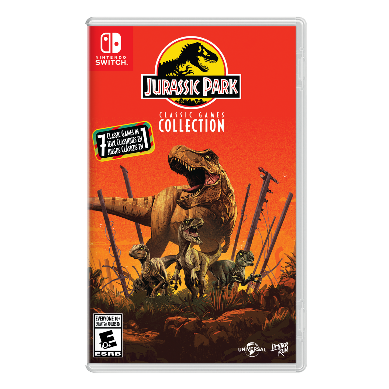 This is brand new.HOLD ON TO YOUR BUTTS! THE 8- AND 16-BIT ERA OF JURASSIC PARK GAMES HAS RETURNED, COMMEMORATING 30 YEARS OF THE ICONIC FILM!
This release includes a lineup of seven classic titles updated to include save state support, new in-game maps, and various quality-of-life fixes.