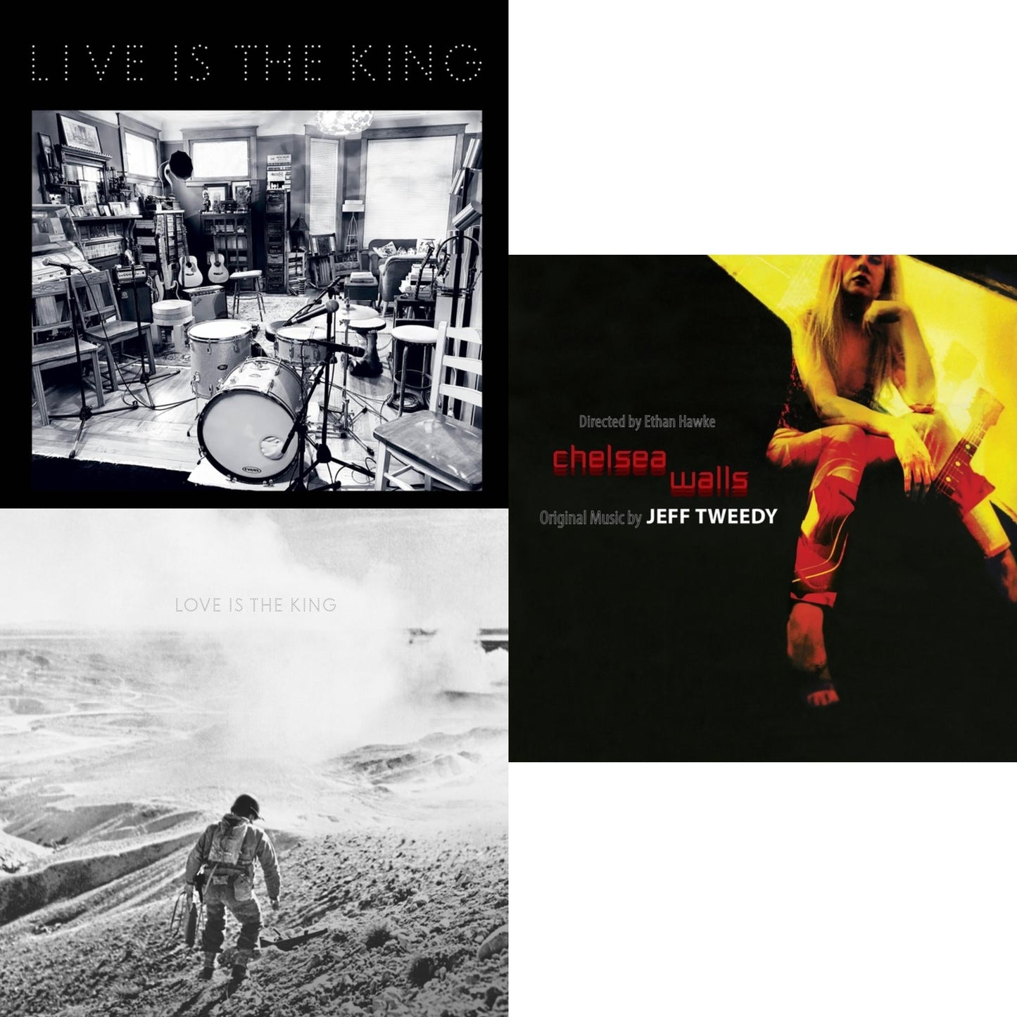 This is a 3 LP Vinyl SKU bundle.
1.This LP Vinyl is brand new.Format: LP VinylThis item's title is: Love Is The King / Live Is The KingArtist: Jeff TweedyLabel: Rock/PopBarcode: 051497284916Release Date: 6/17/2022
2.This LP Vinyl is brand new.