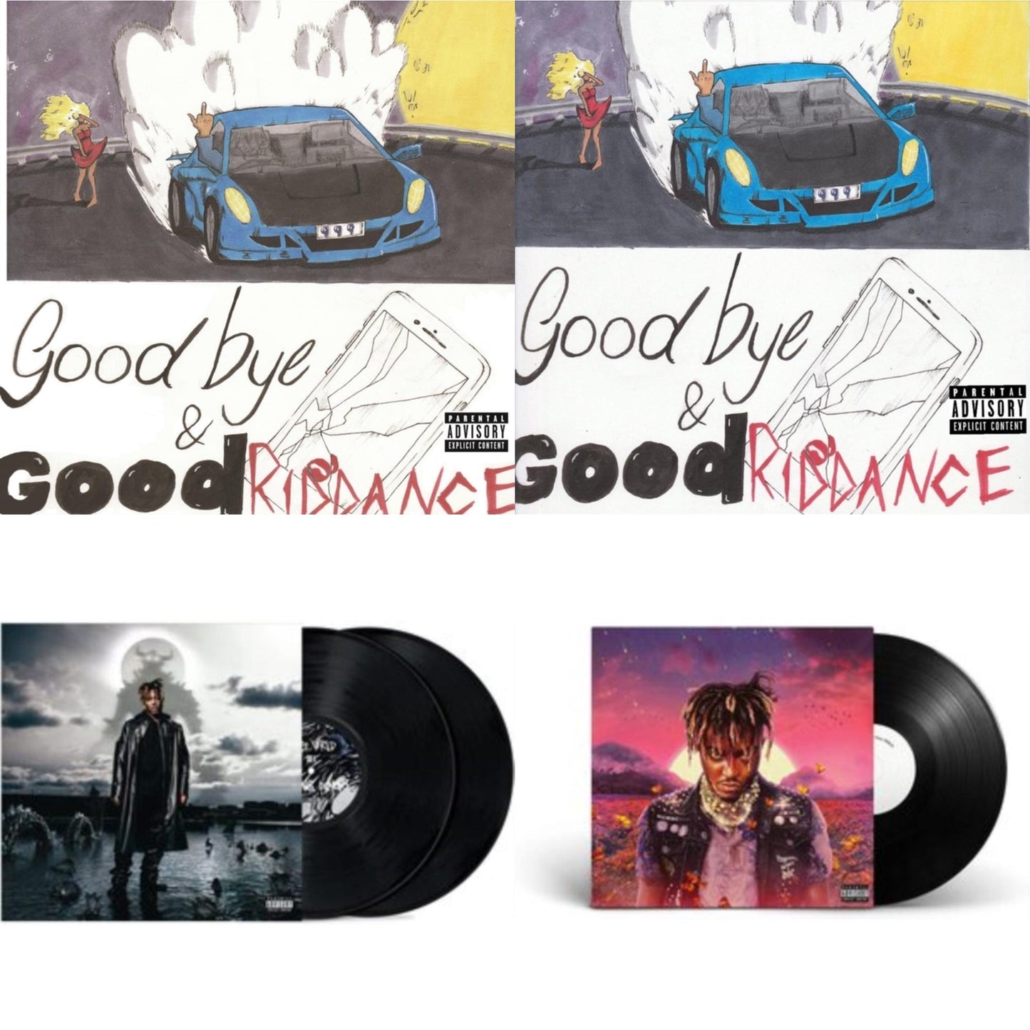 This is a 4 LP Vinyl SKU bundle.
1.This LP Vinyl is brand new.Format: LP VinylMusic Style: Pop RapThis item's title is: Goodbye & Good Riddance (X) (5Th Anniversary Deluxe)Artist: Juice WrldLabel: GRADE A PRODUCTIONS / INTERSCOBarcode: 602448996183Release Date: 5/19/2023
2.