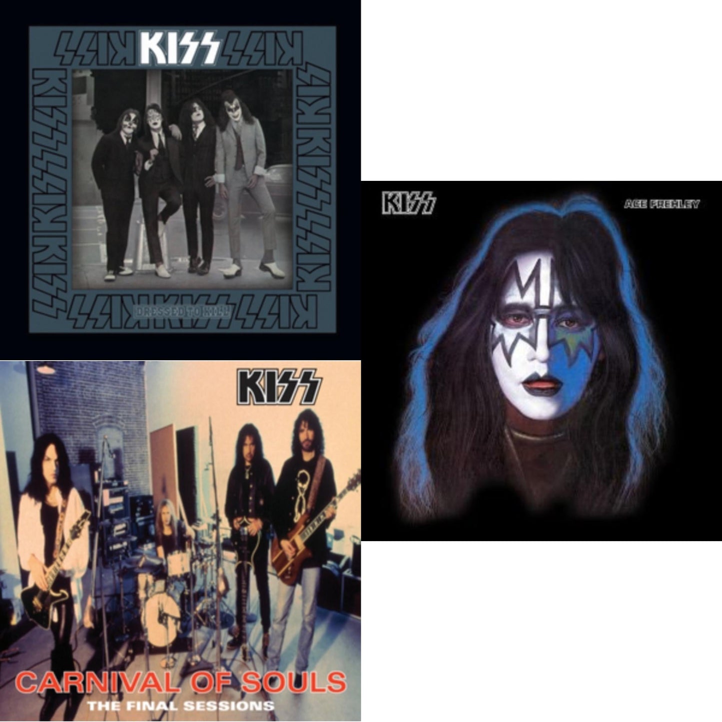 This is a 3 LP Vinyl SKU bundle.
1.This LP Vinyl is brand new.Format: LP VinylMusic Style: Hard RockThis item's title is: Dressed To KillArtist: KissLabel: Universal Music Group InternationalBarcode: 602537727889Release Date: 4/1/2014
2.This LP Vinyl is brand new.