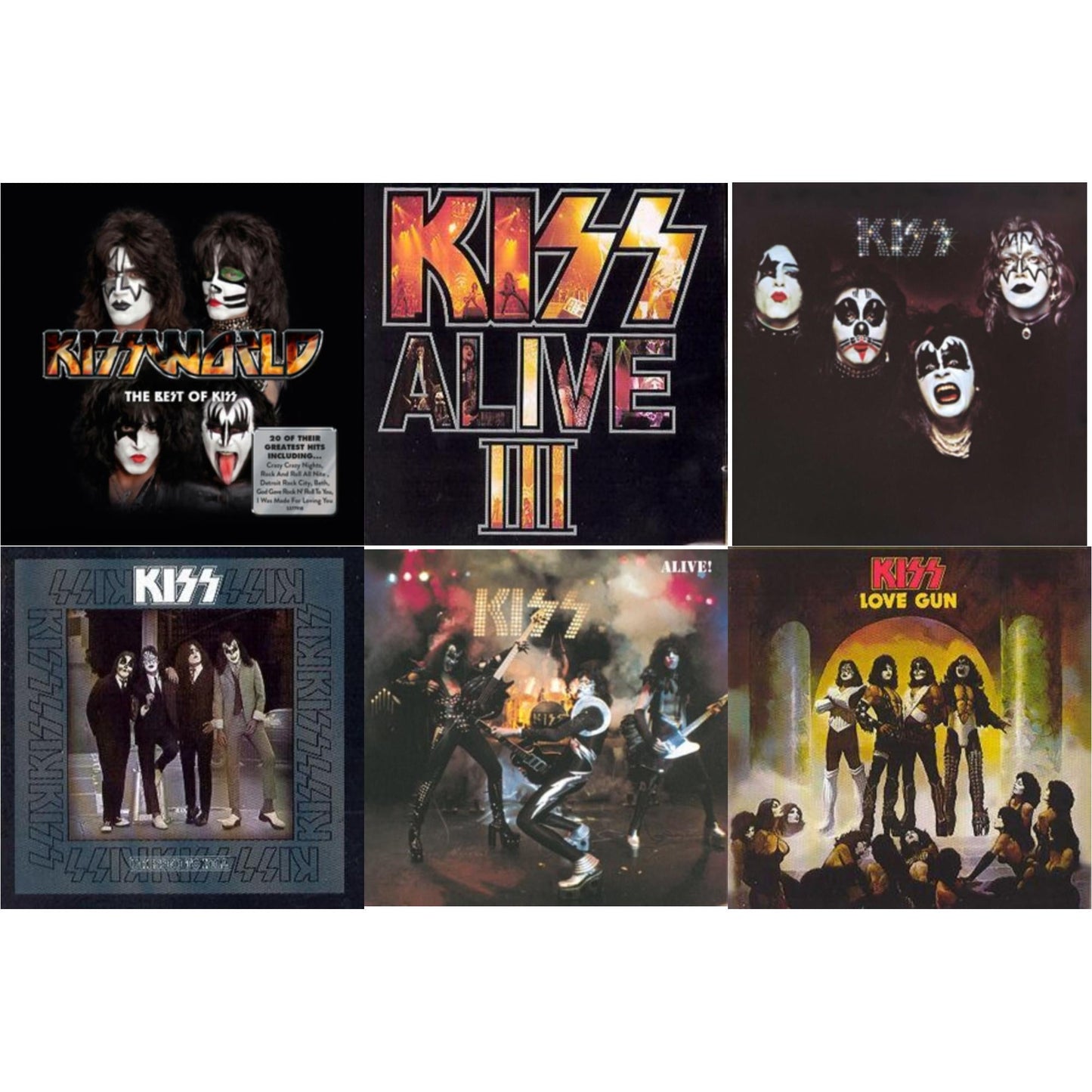 Kissworld - The Best Of Kiss & Alive 3 & Kiss & Dressed To Kill & Alive & Love Gun