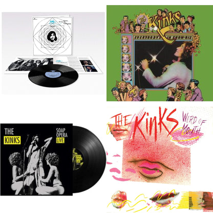 Lola Versus Powerman & The Moneygoround: Pt. 1 (180G/Remastered/Booklet) & Everybody's In Show-Biz (2022 Standalone/2LP) & Soap Opera Live (140G) & Word Of Mouth (180G/Red LP Vinyl/Limited Edition/Gatefold Cover & Poster)
