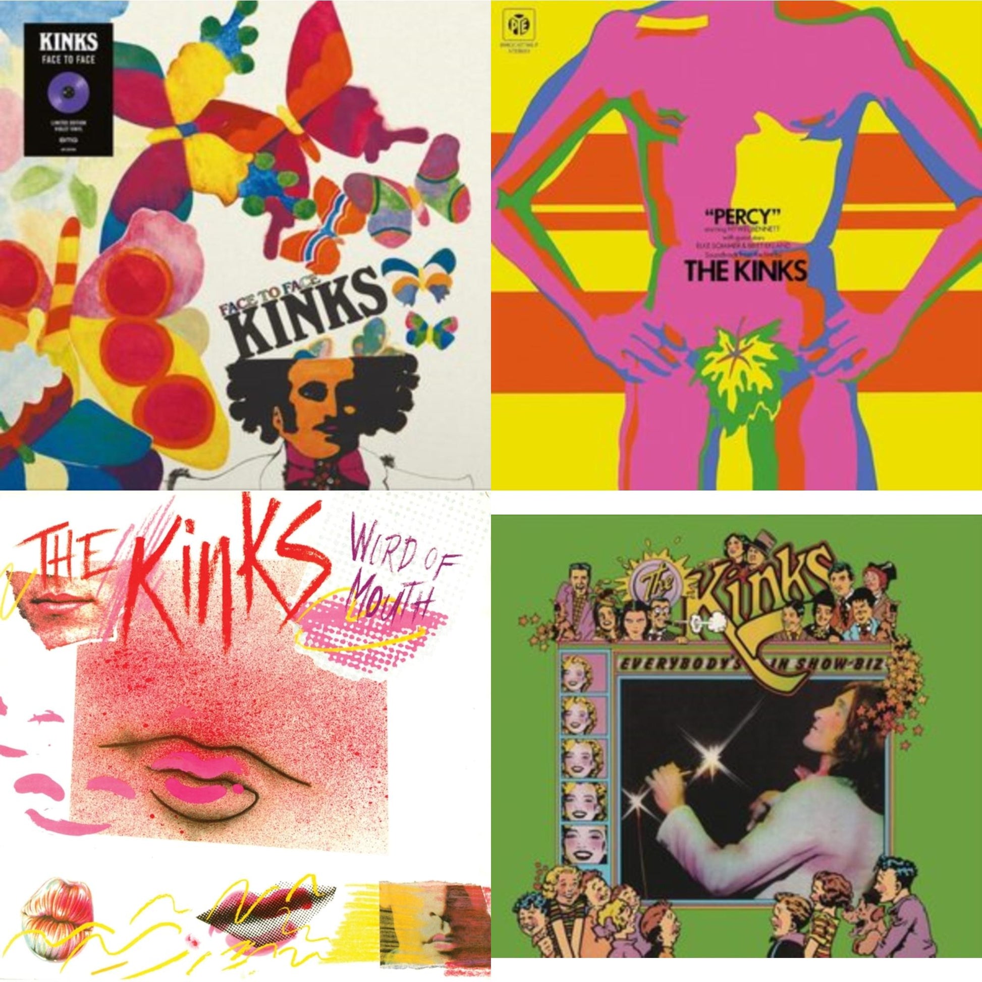 This is a 4 LP Vinyl SKU bundle.
1.This LP Vinyl is brand new.Format: LP VinylMusic Style: Pop RockThis item's title is: Face To FaceArtist: KinksLabel: SANCTUARY RECORDSBarcode: 4050538691566Release Date: 4/29/2022
2.This LP Vinyl is brand new.