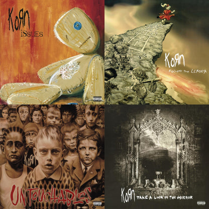 This is a 4 LP Vinyl SKU bundle.
1.This LP Vinyl is brand new.Format: LP VinylMusic Style: Nu MetalThis item's title is: Issues (X) (2LP/140G)Artist: KornLabel: LEGACY/ EPICBarcode: 190758439815Release Date: 11/2/2018
2.This LP Vinyl is brand new.