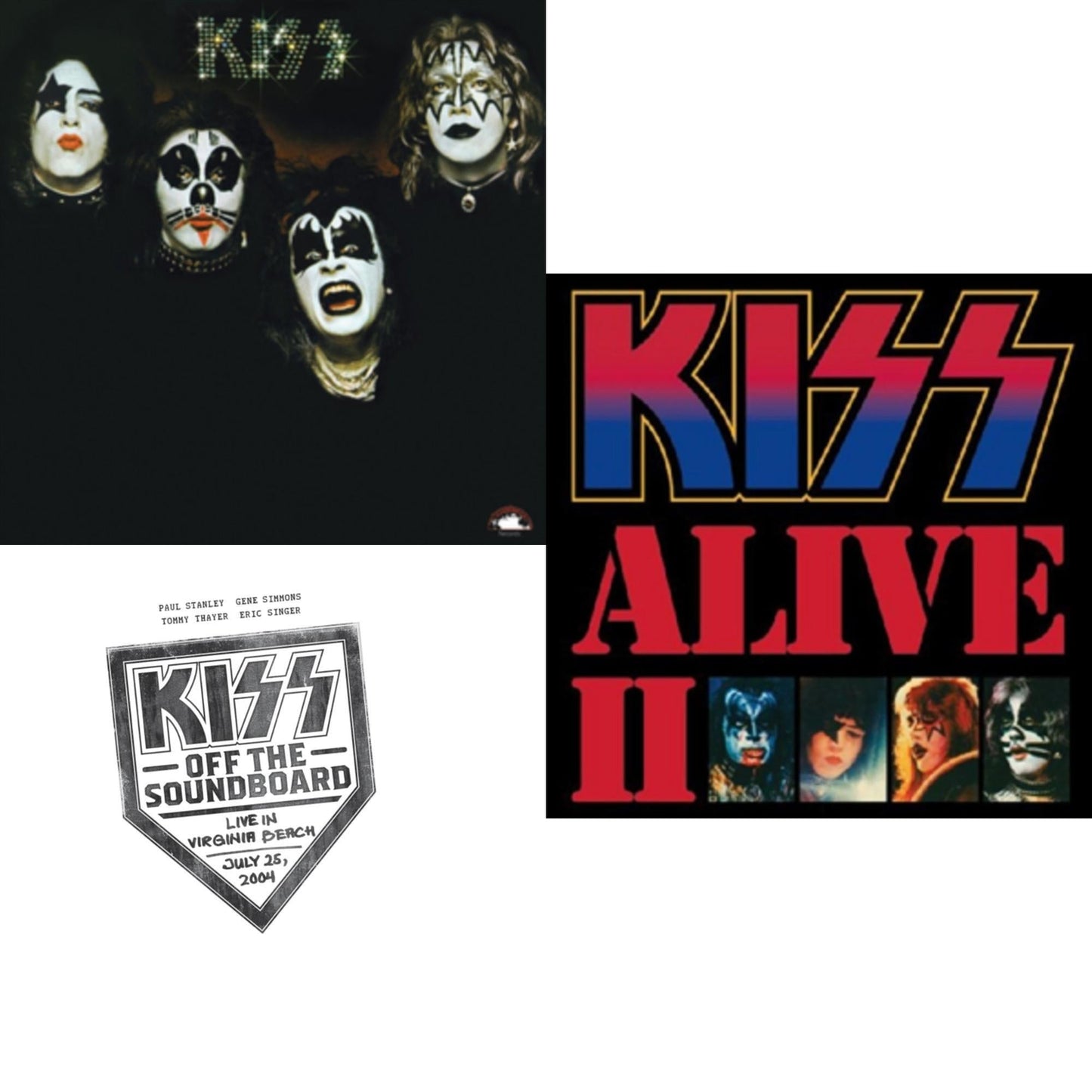This is a 3 LP Vinyl SKU bundle.
1.This LP Vinyl is brand new.Format: LP VinylMusic Style: Hard RockThis item's title is: KissArtist: KissLabel: UME DIRECT 2Barcode: 602537658244Release Date: 4/1/2014
2.This LP Vinyl is brand new.