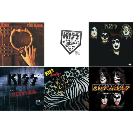 Music From The Elder (Half-Speed Master/Clear LP Vinyl/180G) & Kiss Off The Soundboard: Tokyo 2001 (3LP) & Kiss & Revenge & Animalize & Kissworld - The Best Of Kiss (2 LP)