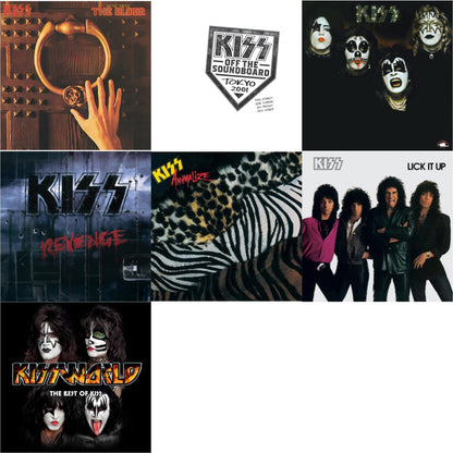 Music From The Elder (Half-Speed Master/Clear LP Vinyl/180G) & Kiss Off The Soundboard: Tokyo 2001 (3LP) & Kiss & Revenge & Animalize & Lick It Up & Kissworld - The Best Of Kiss (2 LP)