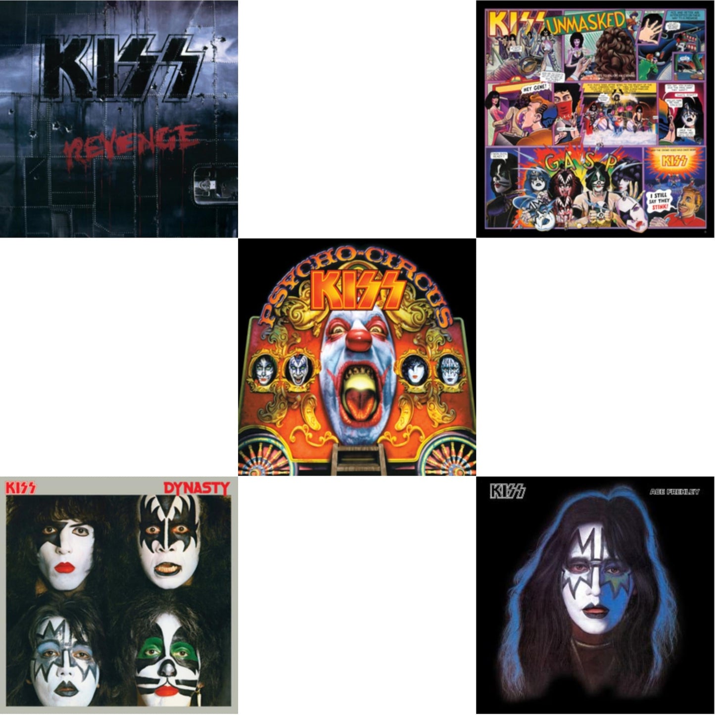 Revenge & Dynasty & Psycho Circus & Unmasked & Ace Frehley