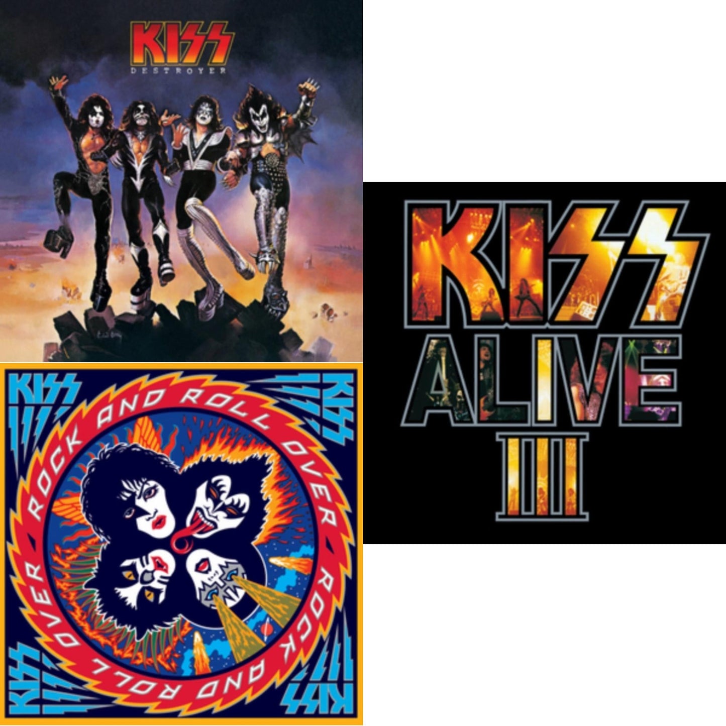 This is a 3 LP Vinyl SKU bundle.
1.This LP Vinyl is brand new.Format: LP VinylMusic Style: Hard RockThis item's title is: DestroyerArtist: KissLabel: Universal Music Group InternationalBarcode: 602537658268Release Date: 4/1/2014
2.This LP Vinyl is brand new.