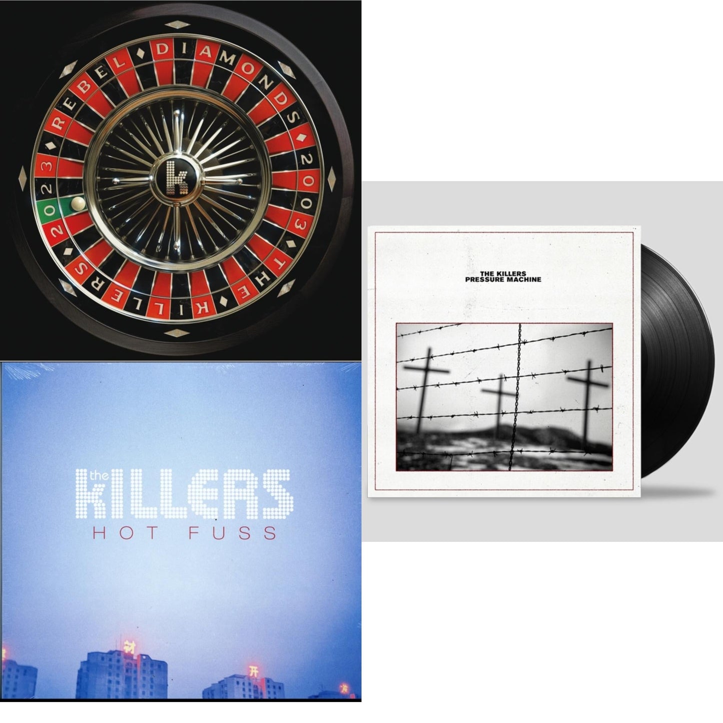 This is a 3 LP Vinyl SKU bundle.
1.This LP Vinyl is brand new.Format: LP VinylThis item's title is: Pressure MachineArtist: KillersLabel: ISLANDBarcode: 602438291755Release Date: 8/13/2021
2.This LP Vinyl is brand new.