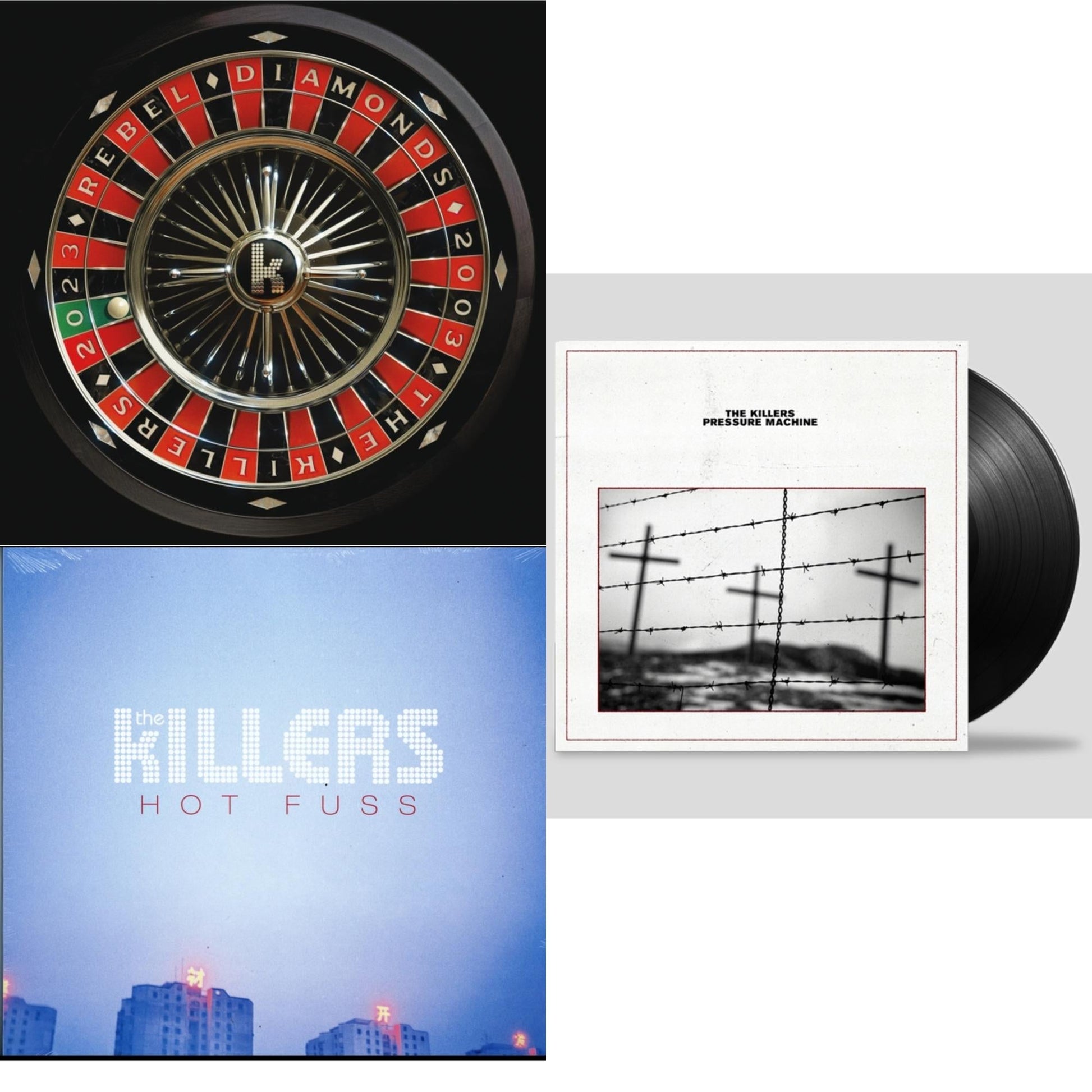 This is a 3 LP Vinyl SKU bundle.
1.This LP Vinyl is brand new.Format: LP VinylThis item's title is: Pressure MachineArtist: KillersLabel: ISLANDBarcode: 602438291755Release Date: 8/13/2021
2.This LP Vinyl is brand new.