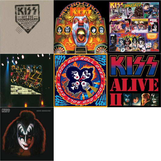 Kiss Off The Soundboard: Donington 1996 (Live) (3LP) & Psycho Circus & Unmasked & Mtv Unplugged & Rock & Roll Over & Alive Ii & Gene Simmons