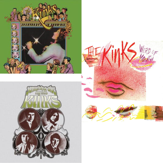 Everybody's In Show-Biz (2022 Standalone/2LP) & Something Else By The Kinks & Word Of Mouth (180G/Red LP Vinyl/Limited Edition/Gatefold Cover & Poster)