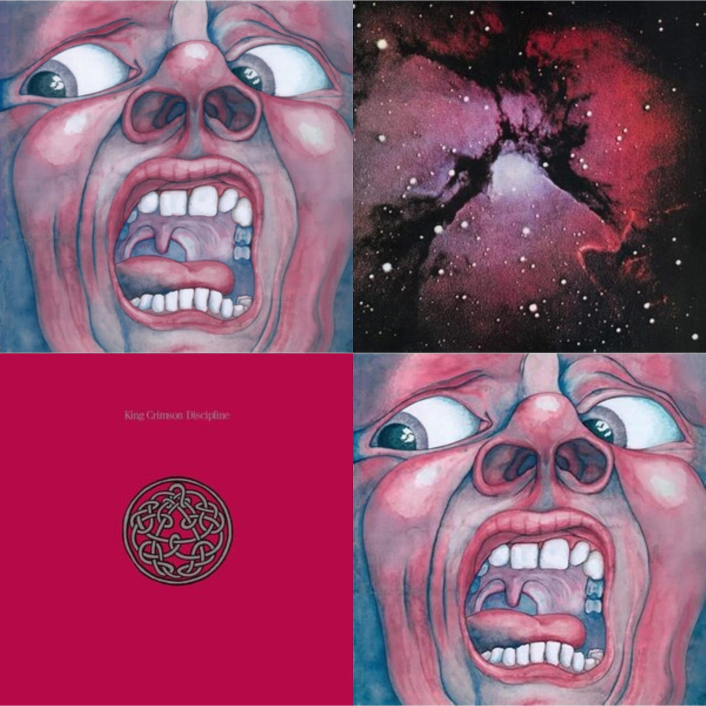 This is a 4 LP Vinyl SKU bundle.
1.This LP Vinyl is brand new.Format: LP VinylMusic Style: Prog RockThis item's title is: In The Court Of Crimson (200G/Remix/Ltd)Artist: King CrimsonLabel: PANEGYRICBarcode: 633367791610Release Date: 6/26/2020
2.This LP Vinyl is brand new.