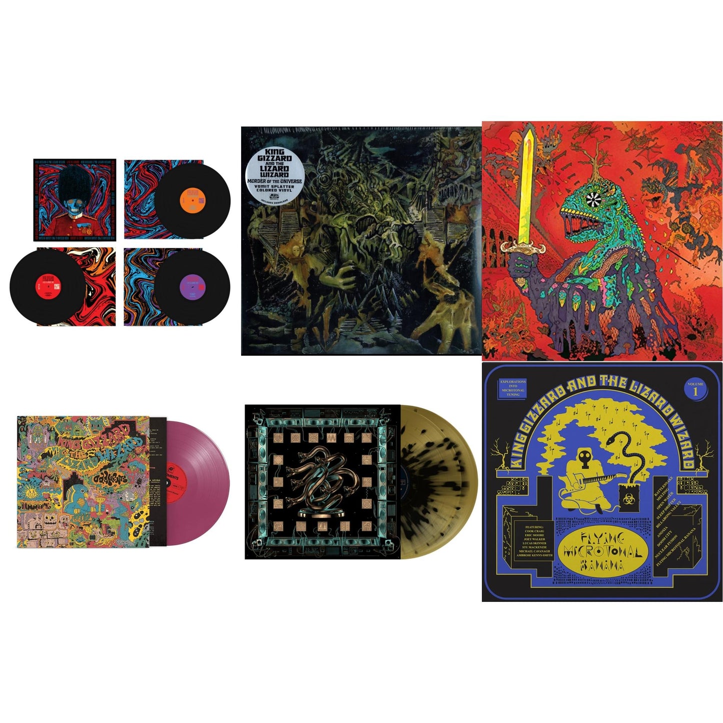 This is a 6 LP Vinyl SKU bundle.
1.This LP Vinyl is brand new.Format: LP VinylThis item's title is: Live In London '19 (Fuzz Club Official Bootleg)Artist: King Gizzard & The Lizard WizardLabel: FUZZ CLUBBarcode: 5060467887083Release Date: 1/10/2025
2.This LP Vinyl is brand new.