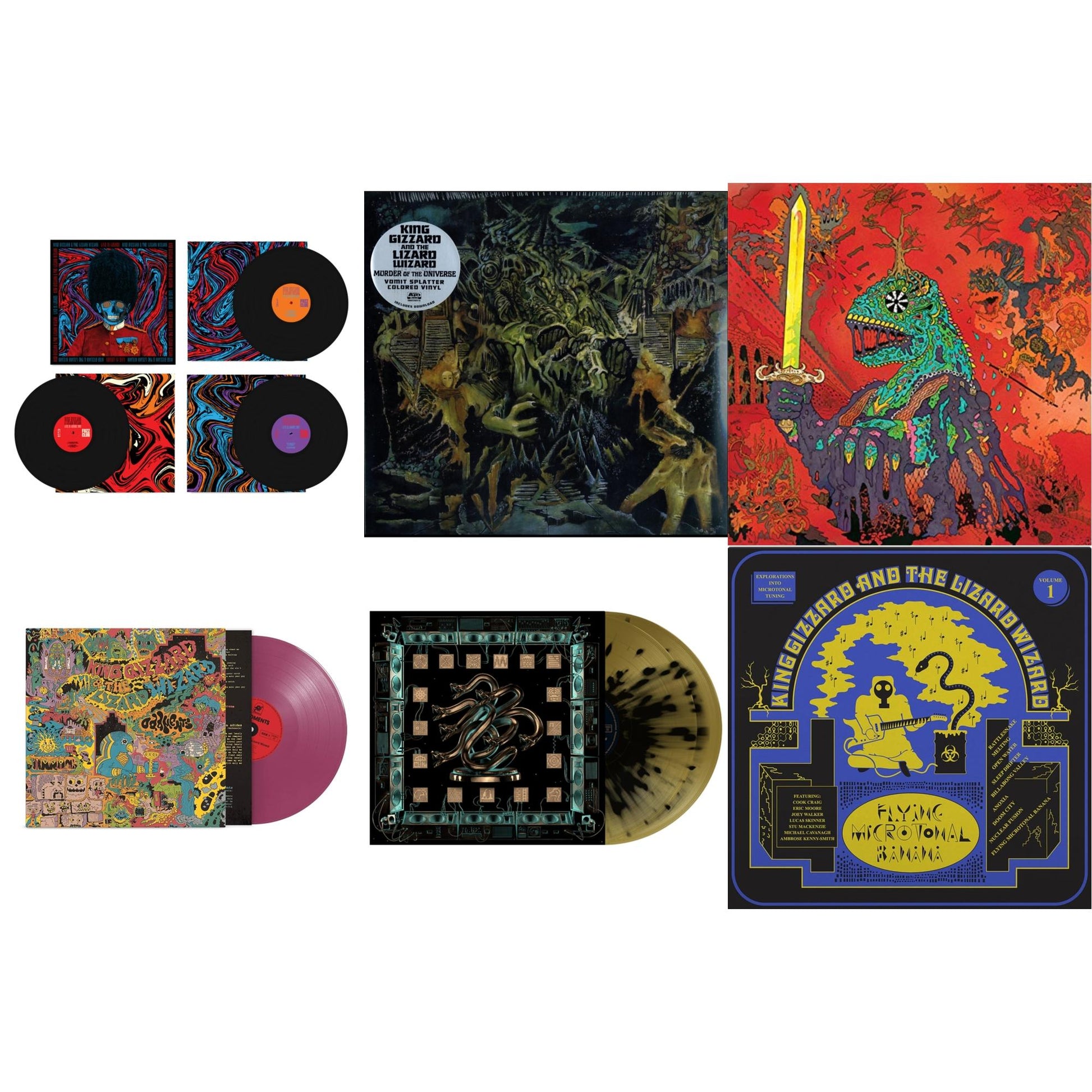 This is a 6 LP Vinyl SKU bundle.
1.This LP Vinyl is brand new.Format: LP VinylThis item's title is: Live In London '19 (Fuzz Club Official Bootleg)Artist: King Gizzard & The Lizard WizardLabel: FUZZ CLUBBarcode: 5060467887083Release Date: 1/10/2025
2.This LP Vinyl is brand new.
