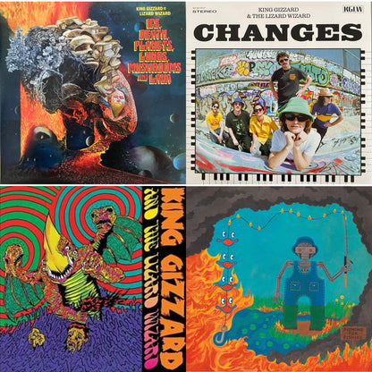 Ice, Death, Planets, Lungs, Mushrooms & Lava (2LP/Recycled Black Wax Vinyl) & Changes (Recycled Black Wax LP Vinyl) & Willoughby's Beach (Tangerine LP Vinyl) & Fishing For Fishies (Oil Spill Edition LP Vinyl)