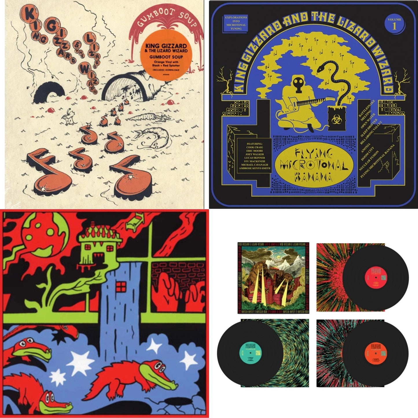 This is a 4 LP Vinyl SKU bundle.
1.This LP Vinyl is brand new.Format: LP VinylThis item's title is: Live In Paris '19 (Fuzz Club Official Bootleg)Artist: King Gizzard & The Lizard WizardLabel: FUZZ CLUBBarcode: 5060467887120Release Date: 5/28/2021
2.This LP Vinyl is brand new.