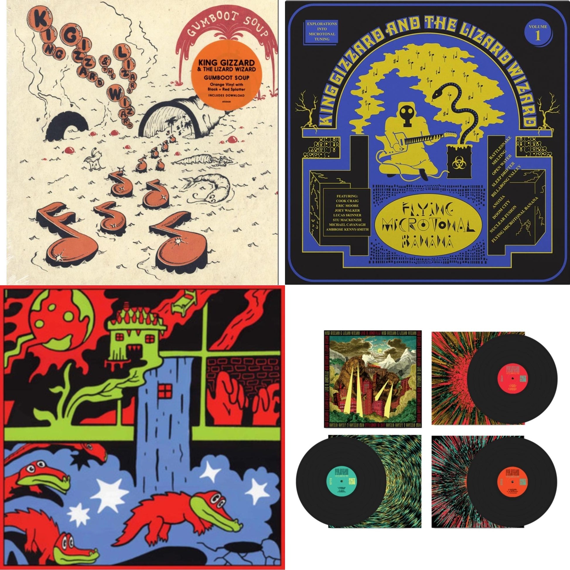 This is a 4 LP Vinyl SKU bundle.
1.This LP Vinyl is brand new.Format: LP VinylThis item's title is: Live In Paris '19 (Fuzz Club Official Bootleg)Artist: King Gizzard & The Lizard WizardLabel: FUZZ CLUBBarcode: 5060467887120Release Date: 5/28/2021
2.This LP Vinyl is brand new.