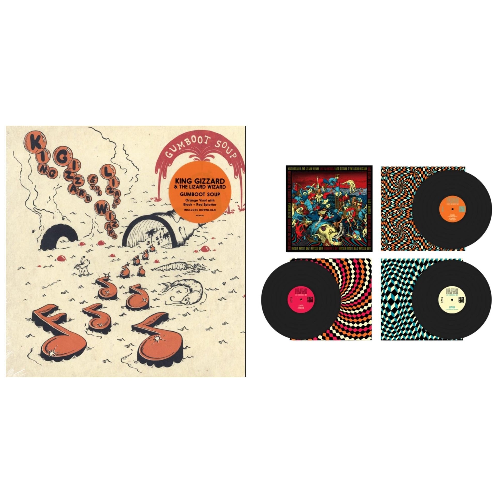 This is a 2 LP Vinyl SKU bundle.
1.This LP Vinyl is brand new.Format: LP VinylThis item's title is: Live In Brussels '19 (Fuzz Club Official Bootleg)Artist: King Gizzard & The Lizard WizardLabel: FUZZ CLUBBarcode: 5060467887106Release Date: 1/10/2025
2.This LP Vinyl is brand new.