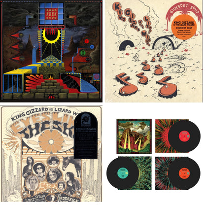 This is a 4 LP Vinyl SKU bundle.
1.This LP Vinyl is brand new.Format: LP VinylThis item's title is: Live In Adelaide '19 (Fuzz Club Official Bootleg)Artist: King Gizzard & The Lizard WizardLabel: FUZZ CLUBBarcode: 5060467887144Release Date: 1/10/2025
2.This LP Vinyl is brand new.