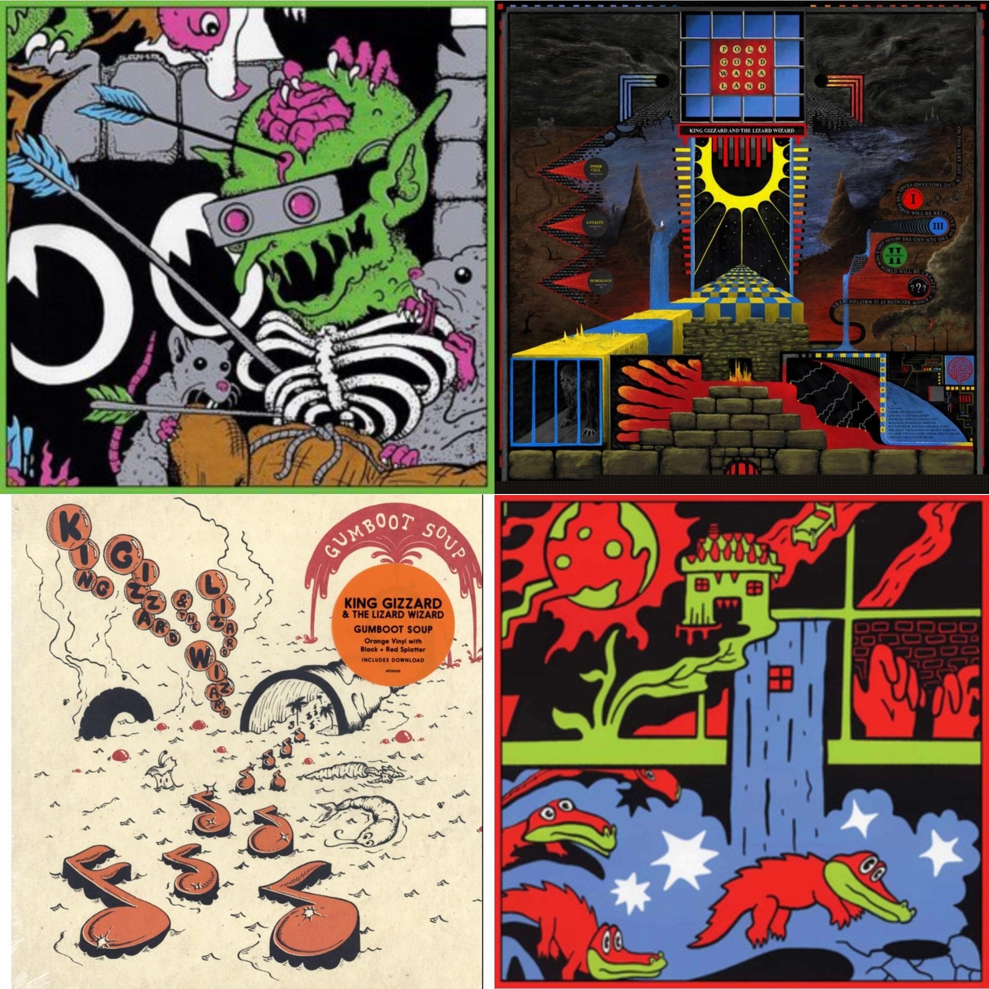 This is a 4 LP Vinyl SKU bundle.
1.This LP Vinyl is brand new.Format: LP VinylThis item's title is: Live In Paris '19 (Fuzz Club Official Bootleg)Artist: King Gizzard & The Lizard WizardLabel: FUZZ CLUBBarcode: 5060467887120Release Date: 5/28/2021
2.This LP Vinyl is brand new.