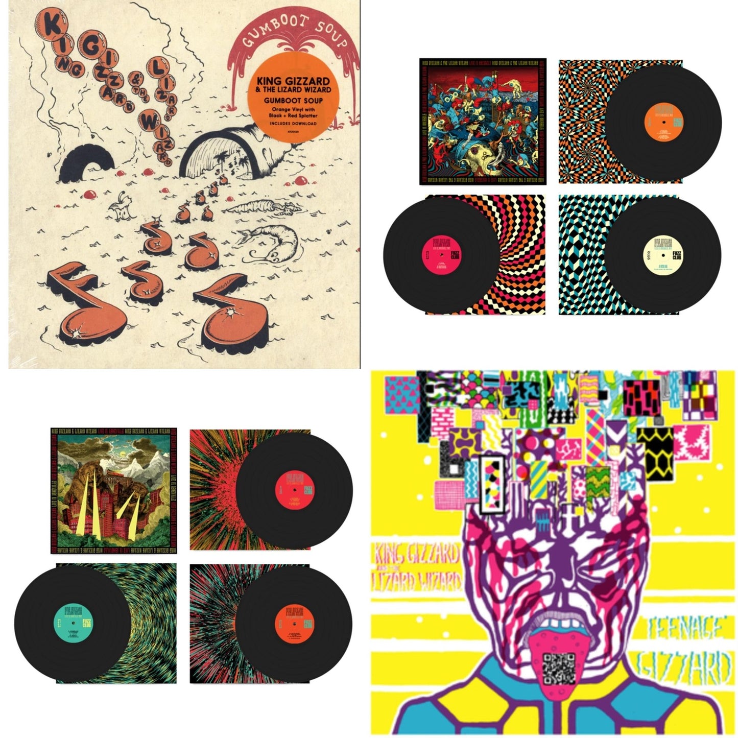 This is a 4 LP Vinyl SKU bundle.
1.This LP Vinyl is brand new.Format: LP VinylThis item's title is: Live In Brussels '19 (Fuzz Club Official Bootleg)Artist: King Gizzard & The Lizard WizardBarcode: 5060467887106Release Date: 1/10/2025
2.This LP Vinyl is brand new.