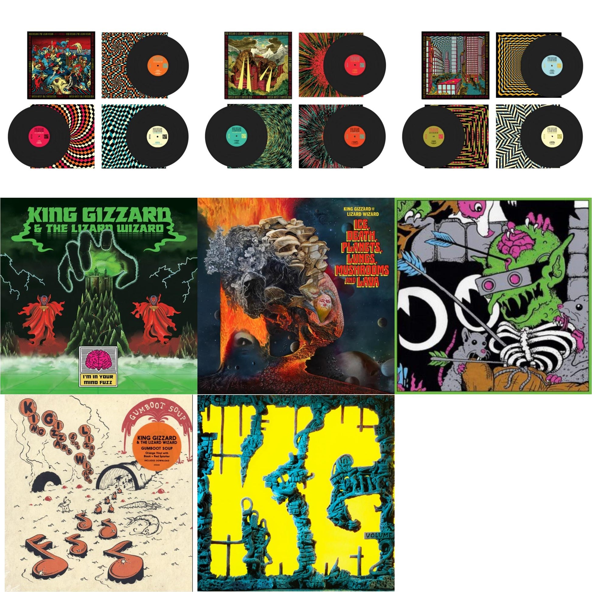 This is a 8 LP Vinyl SKU bundle.
1.This LP Vinyl is brand new.Format: LP VinylThis item's title is: Live In Brussels '19 (Fuzz Club Official Bootleg)Artist: King Gizzard & The Lizard WizardLabel: FUZZ CLUBBarcode: 5060467887106Release Date: 1/10/2025
2.This LP Vinyl is brand new.