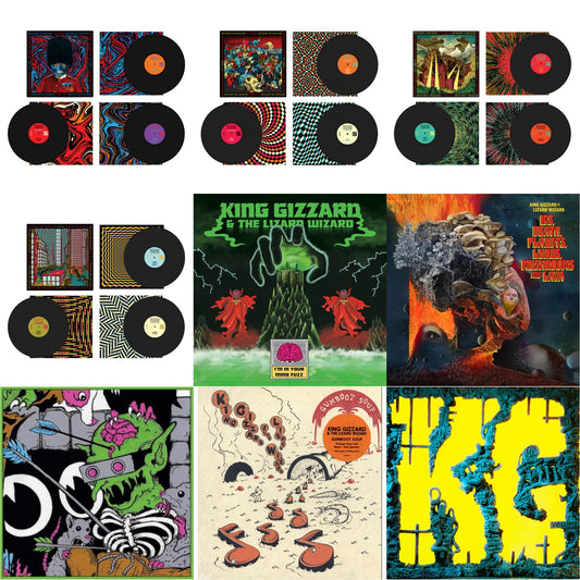 This is a 9 LP Vinyl SKU bundle.
1.This LP Vinyl is brand new.Format: LP VinylThis item's title is: Live In London '19 (Fuzz Club Official Bootleg)Artist: King Gizzard & The Lizard WizardLabel: FUZZ CLUBBarcode: 5060467887083Release Date: 1/10/2025
2.This LP Vinyl is brand new.