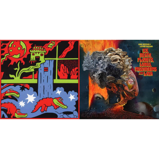 Live In Paris '19 (Fuzz Club Official Bootleg) & Ice, Death, Planets, Lungs, Mushrooms & Lava (2LP/Recycled Black Wax Vinyl)