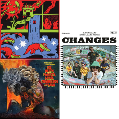 Live In Paris '19 (Fuzz Club Official Bootleg) & Ice, Death, Planets, Lungs, Mushrooms & Lava (2LP/Recycled Black Wax Vinyl) & Changes (Recycled Black Wax LP Vinyl)