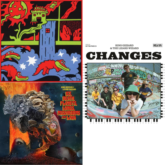 Live In Paris '19 (Fuzz Club Official Bootleg) & Ice, Death, Planets, Lungs, Mushrooms & Lava (2LP/Recycled Black Wax Vinyl) & Changes (Recycled Black Wax LP Vinyl)